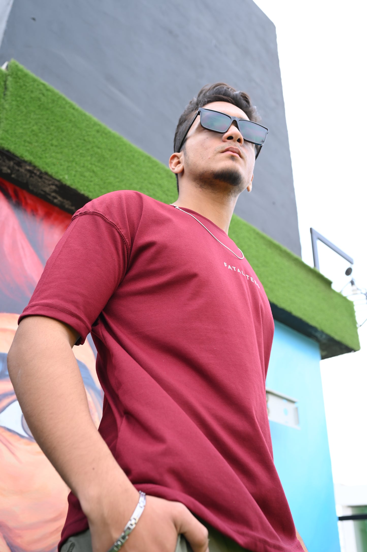 Maroon Oversized T-Shirt