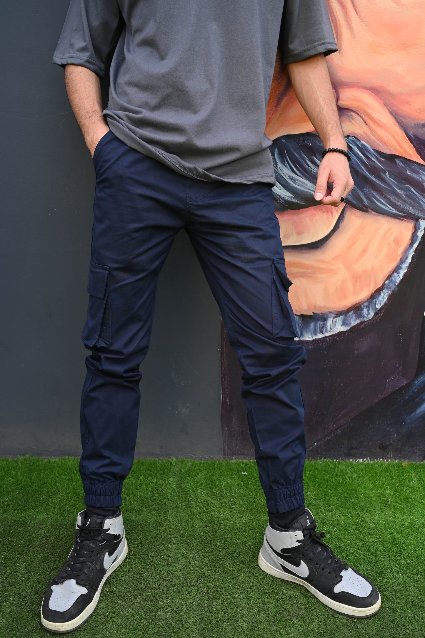 Navy Cargo Pants