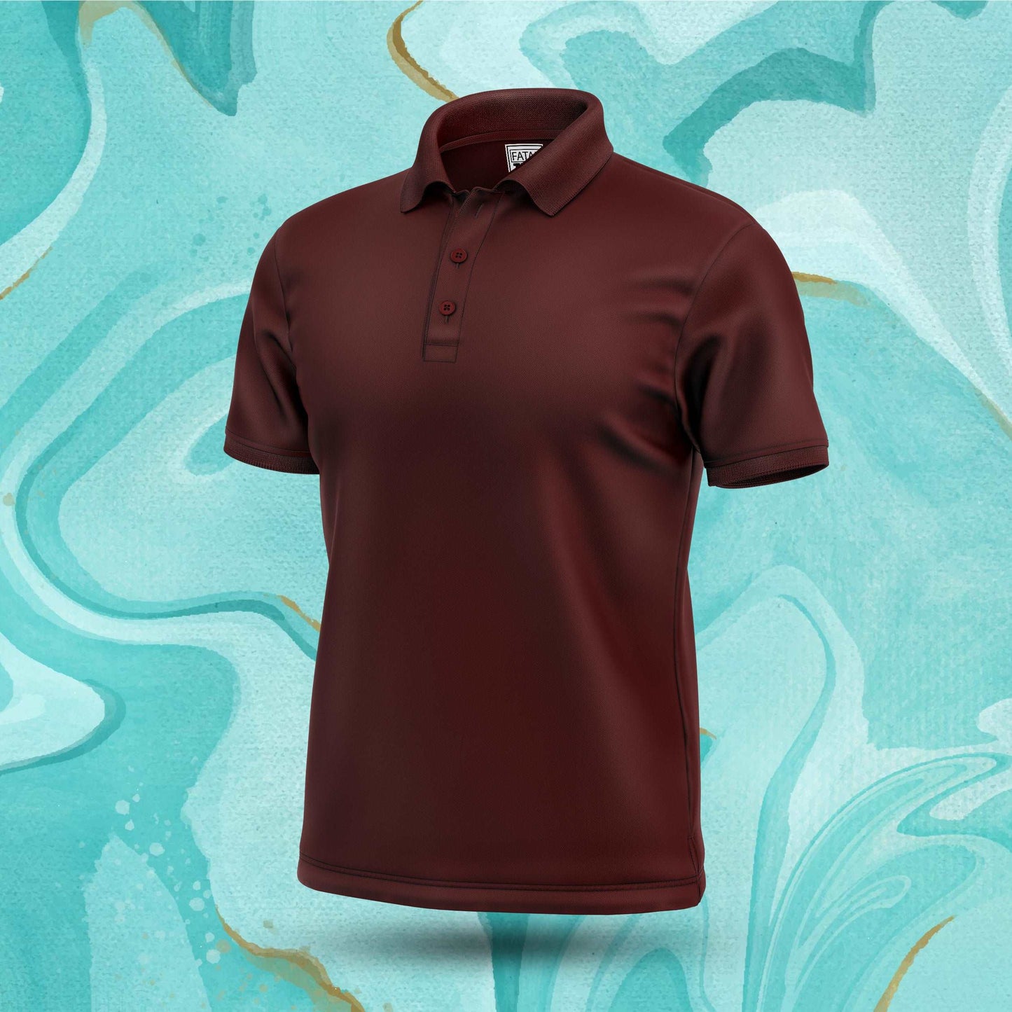 Merlot Maroon Polo Tee Fatal Tees