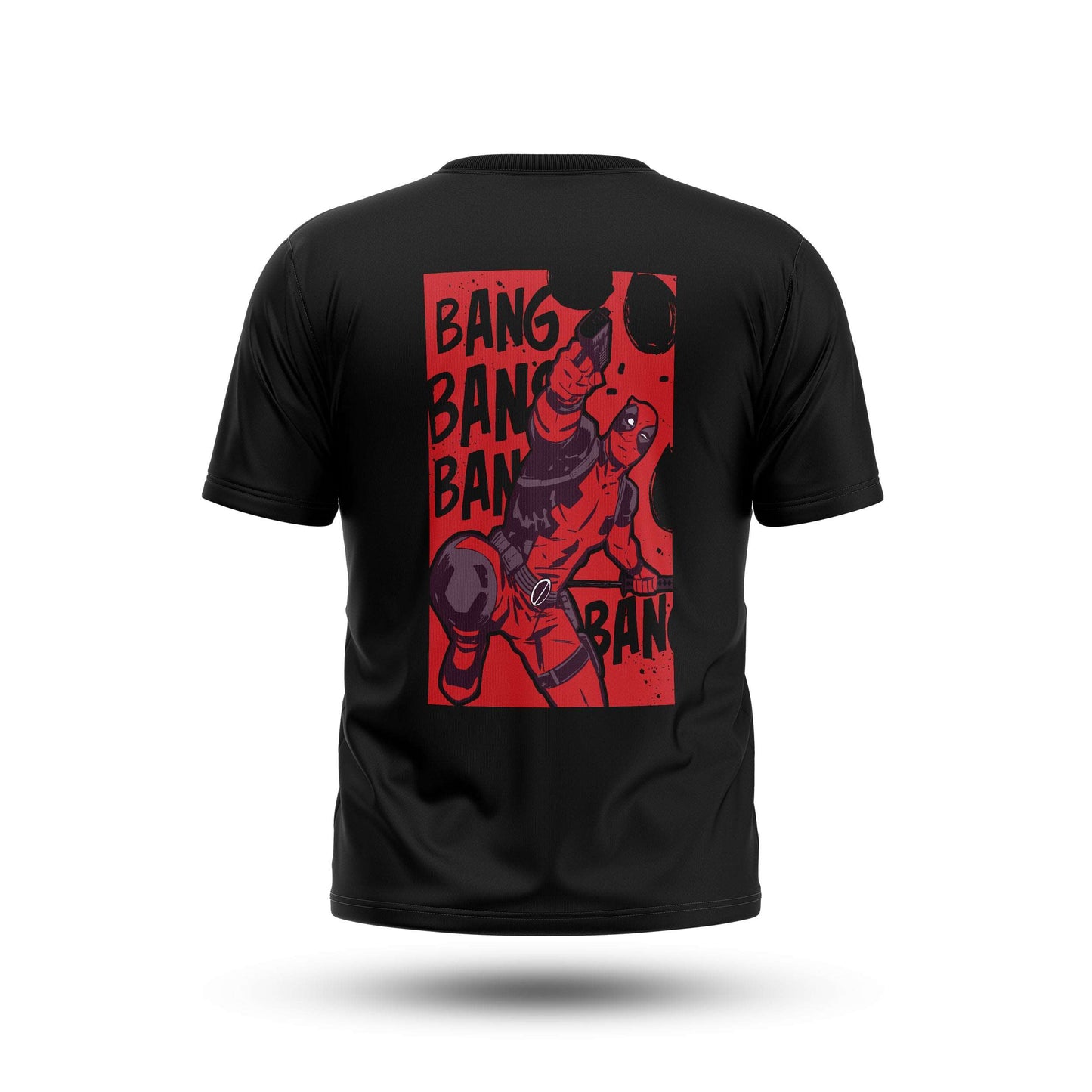 Deadpool Bang (Black) Tee Fatal Tees