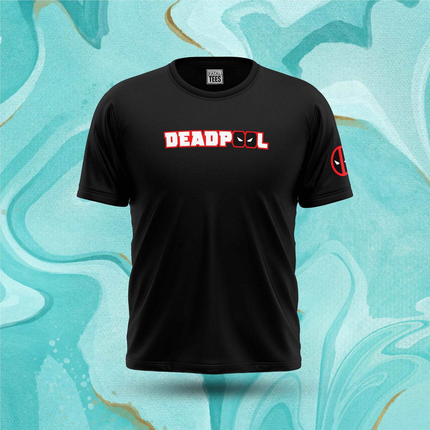 Deadpool Bang (Black) Tee Fatal Tees
