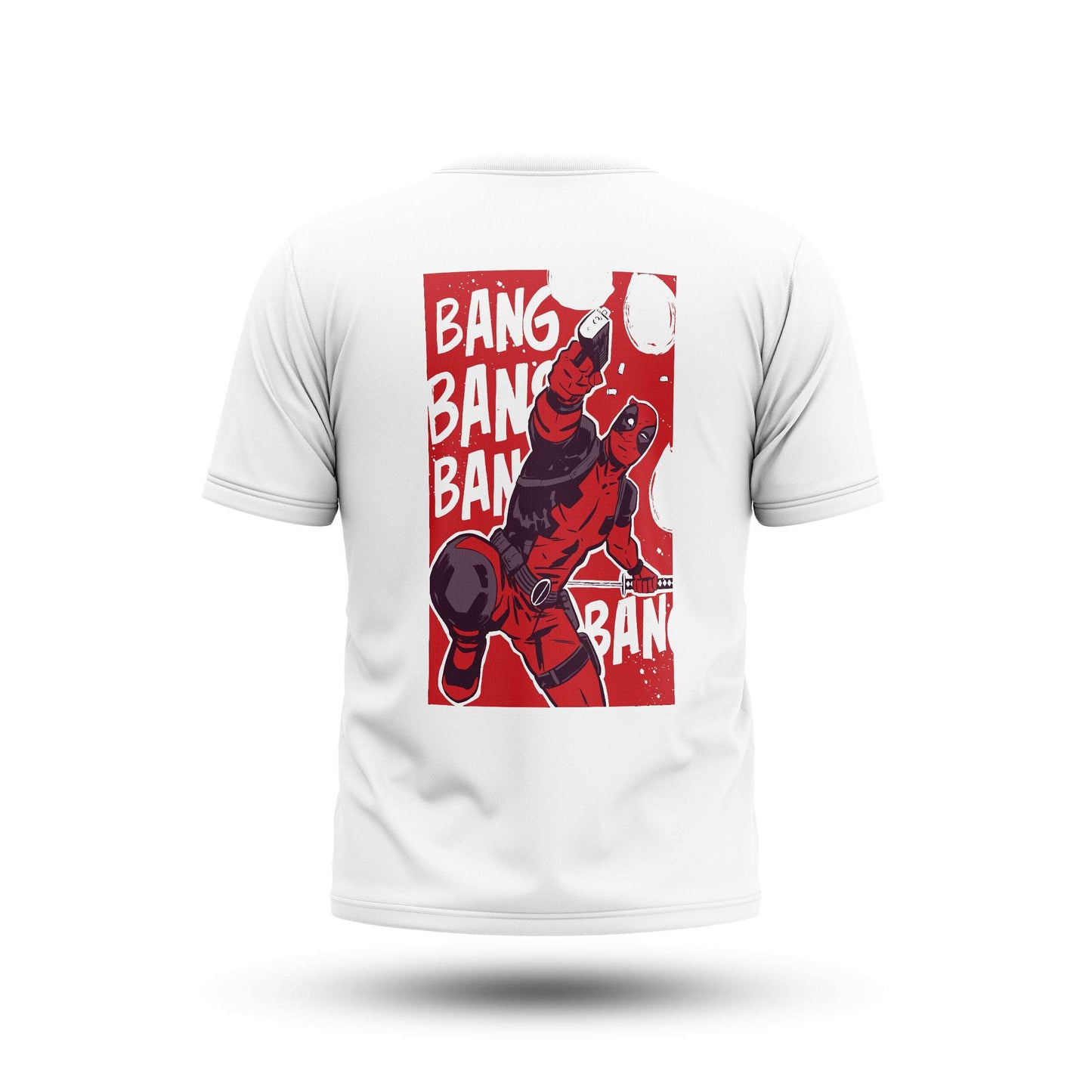 Deadpool Bang (White) Tee Fatal Tees