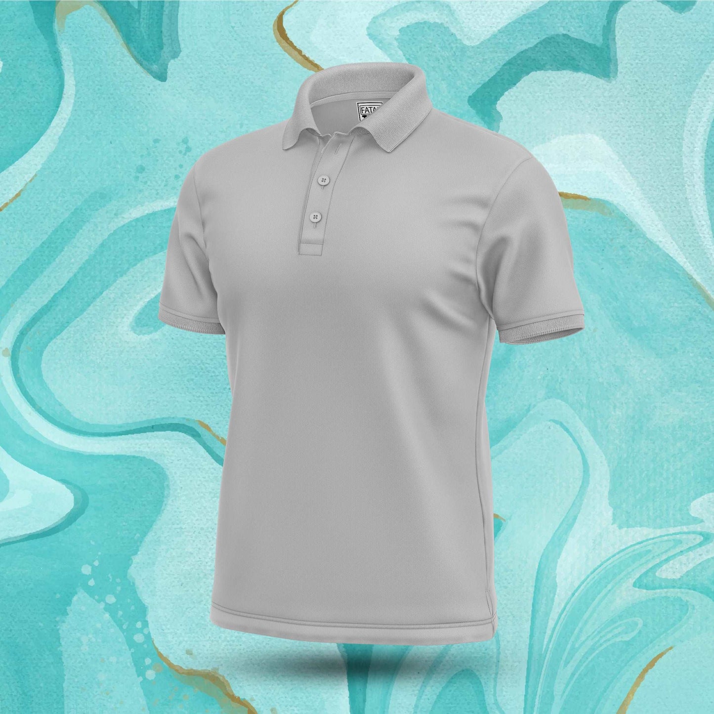 Ash Grey Polo Tee Fatal Tees