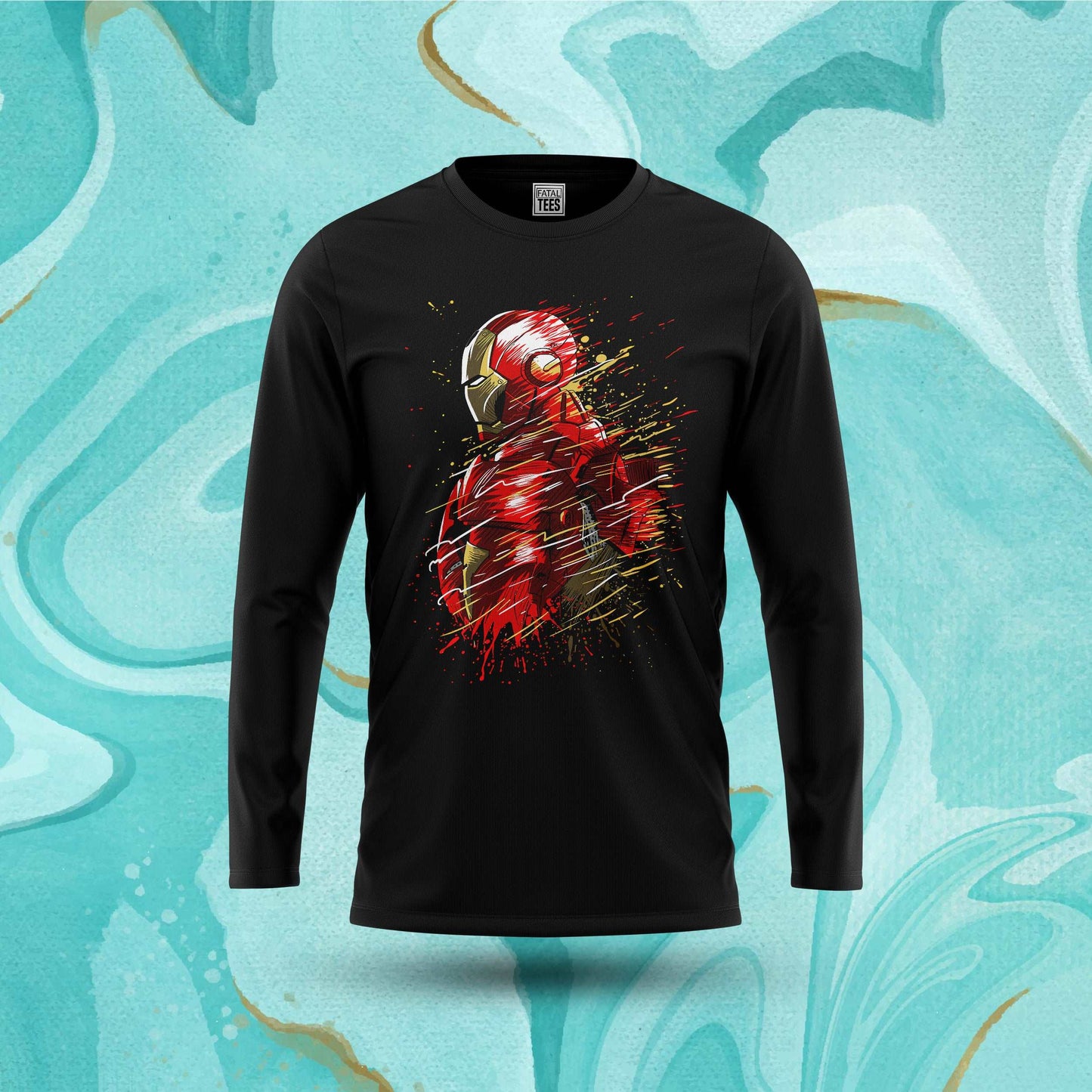 Iron Man Splatter Tee Fatal Tees