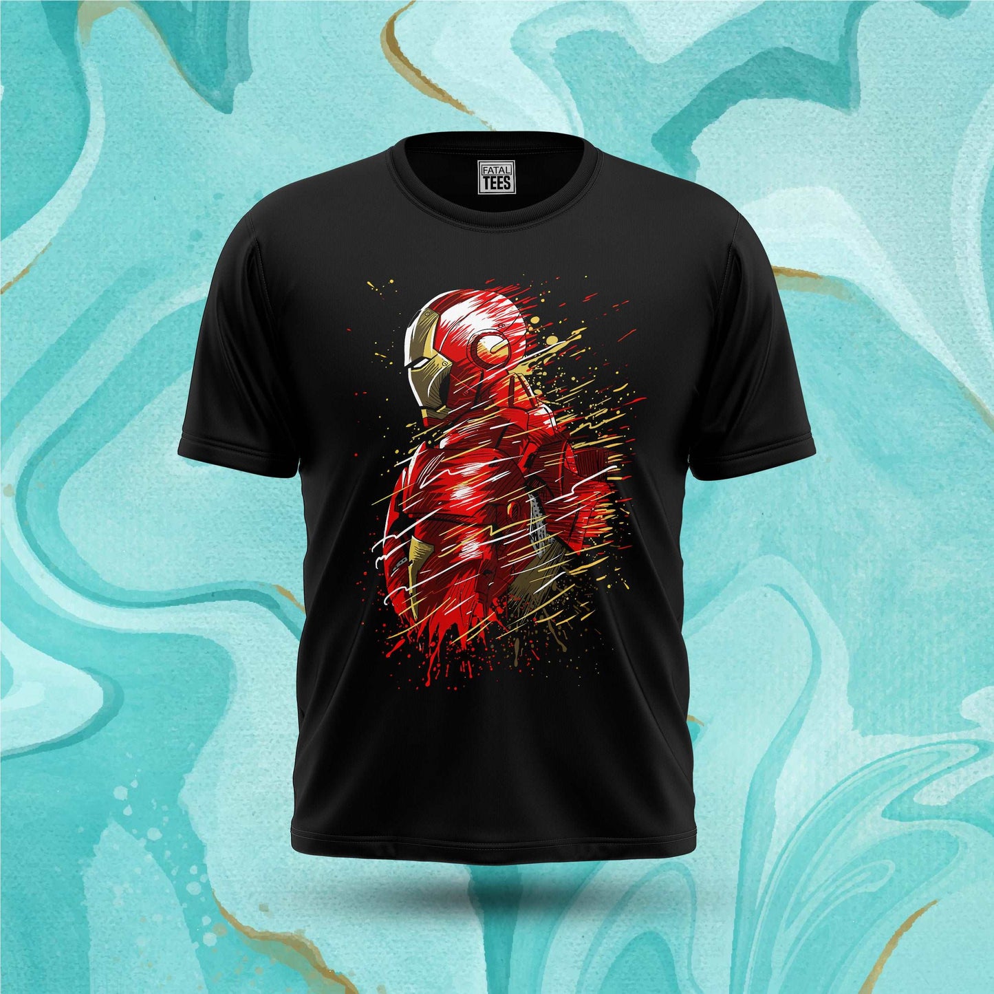 Iron Man Splatter Tee Fatal Tees