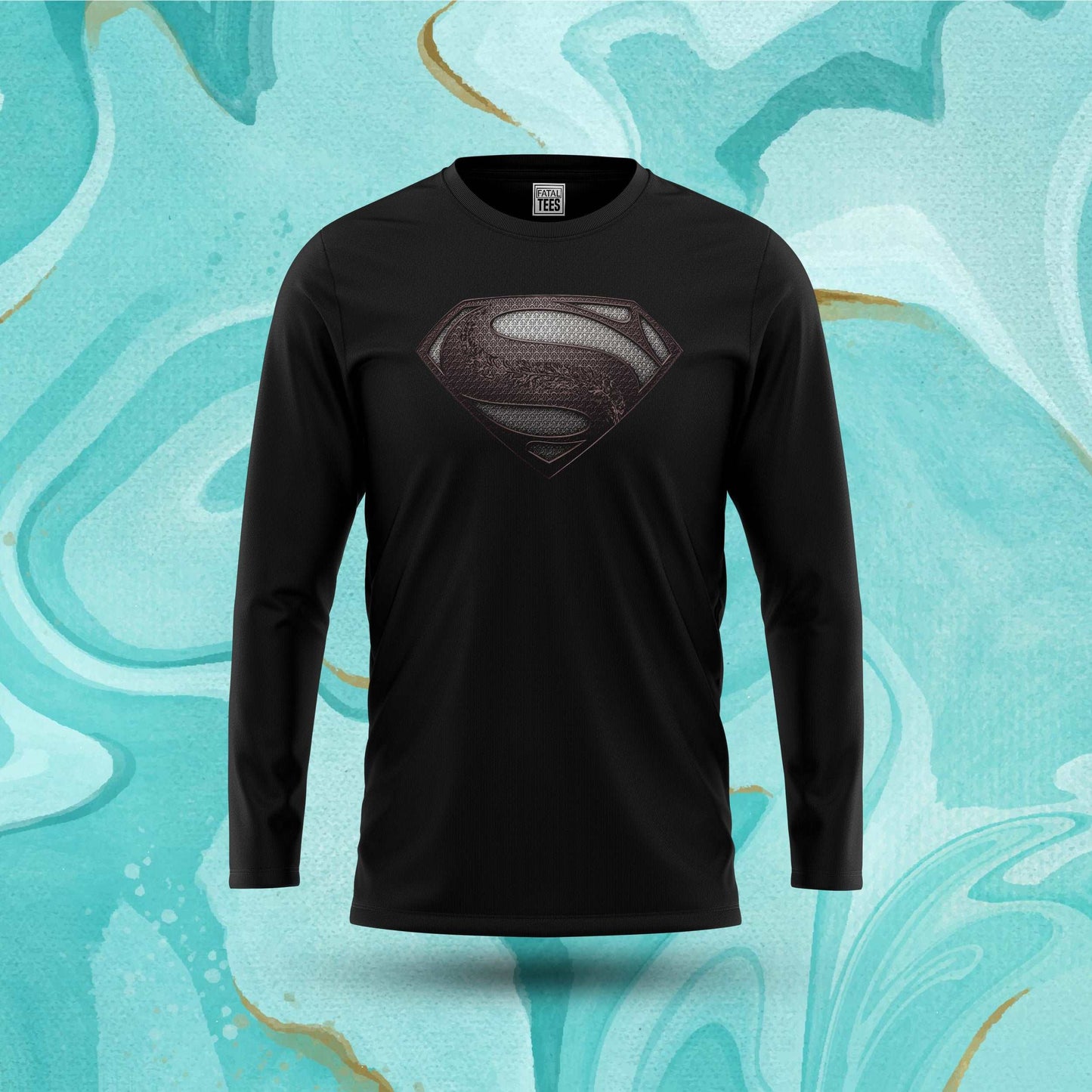 Man of Steel Black Tee Fatal Tees
