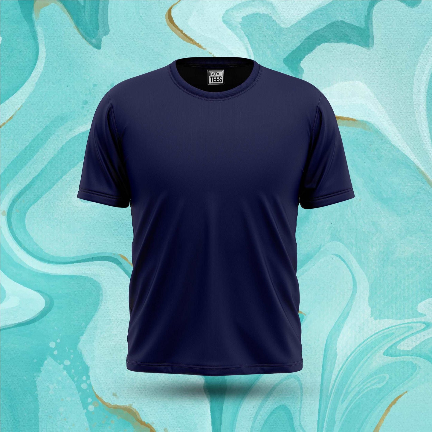 Navy Blue Plain Tee Fatal Tees