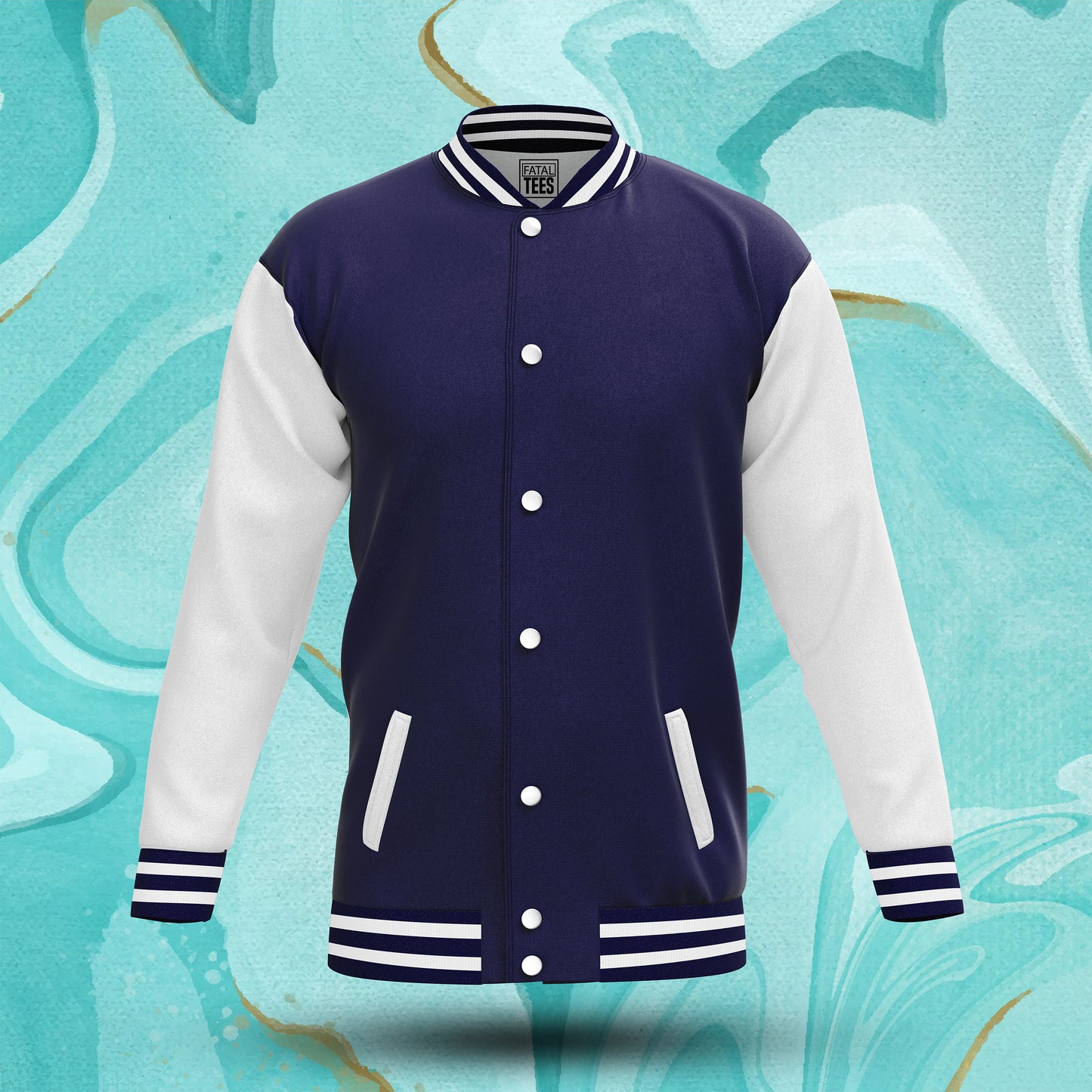Navy Blue Varsity Jacket for Men & Women | Classic Style