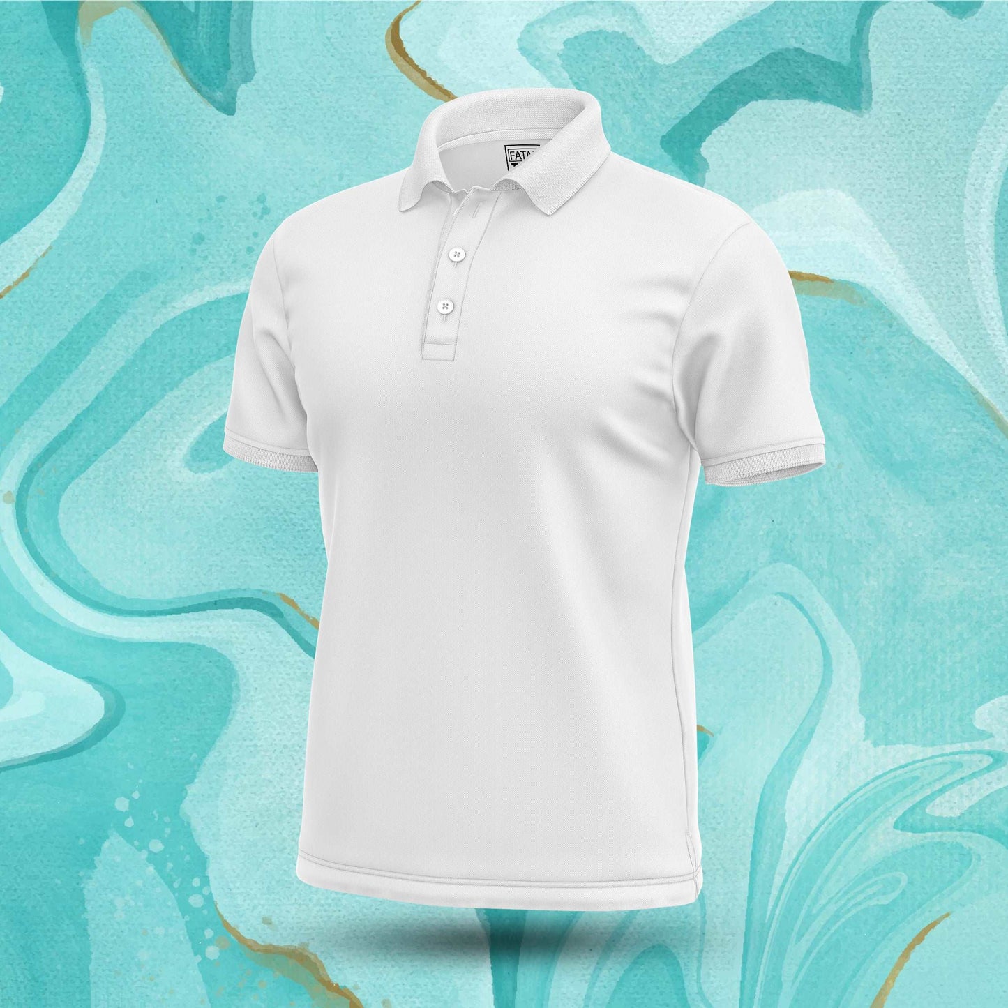 Milky White Polo Tee Fatal Tees