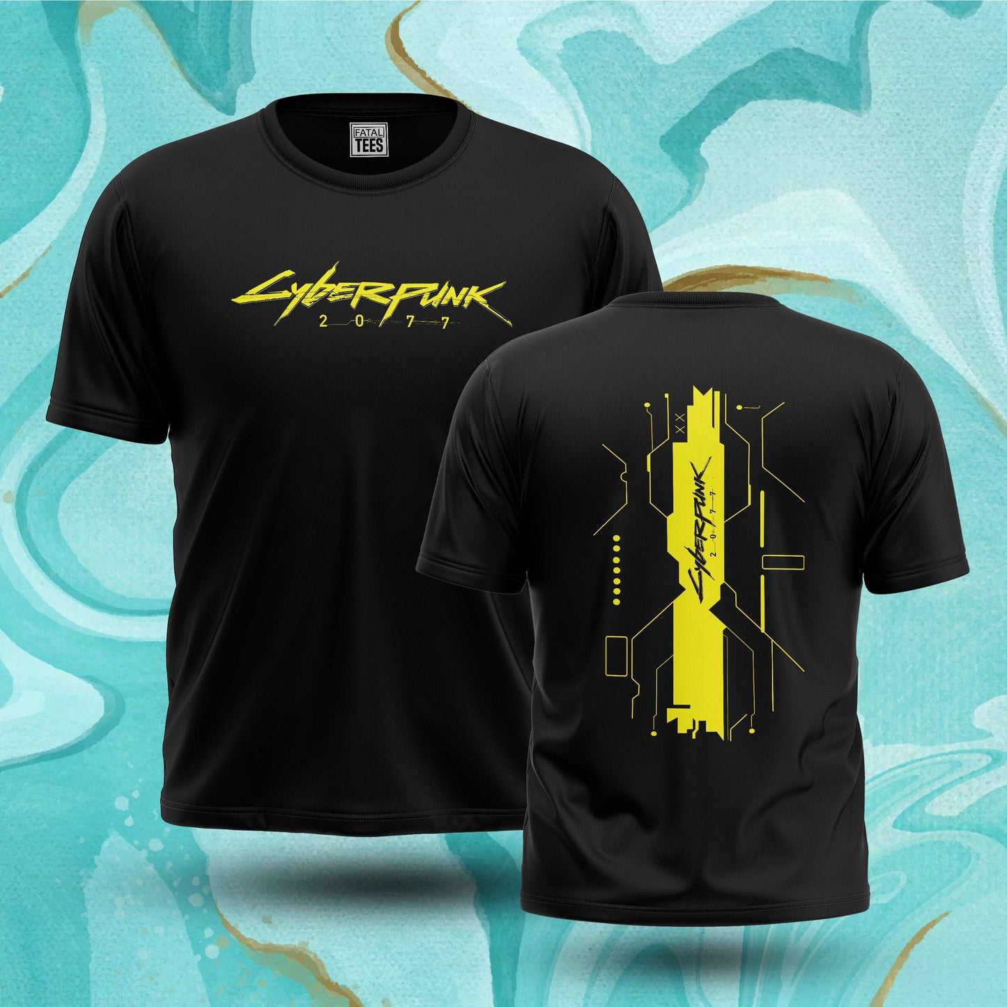 Cyberpunk - Yellow Tee Fatal Tees