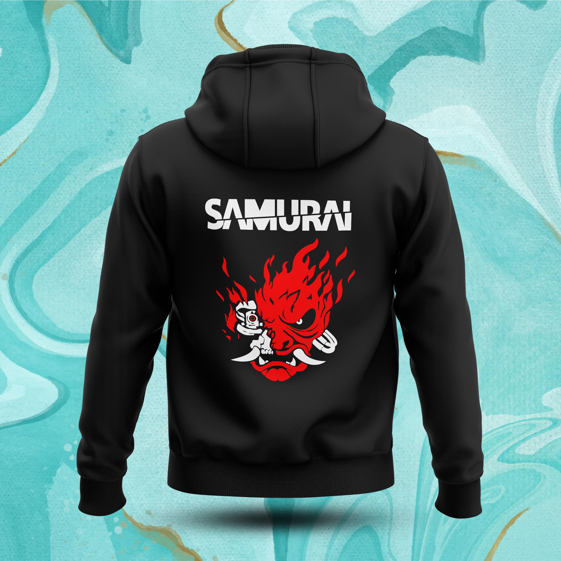 Cyberpunk Samurai Hoodie Fatal Tees
