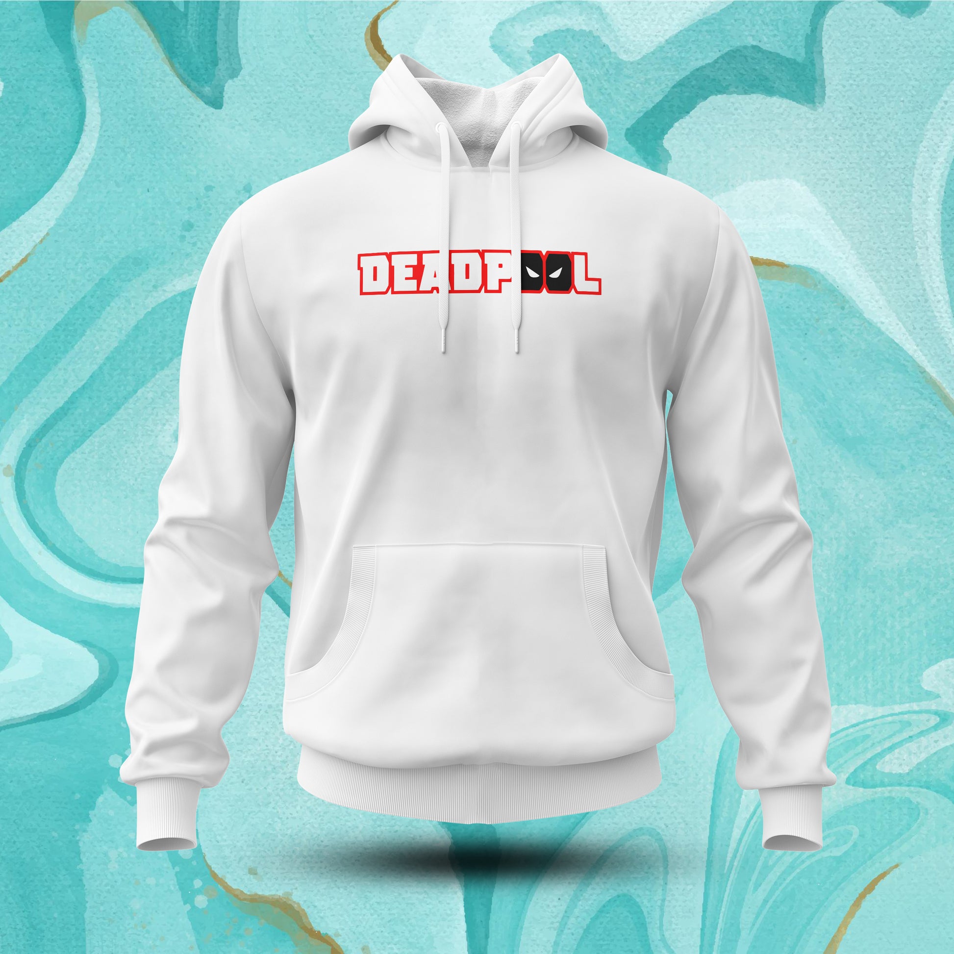 Deadpool Bang (White) Hoodies Fatal Tees