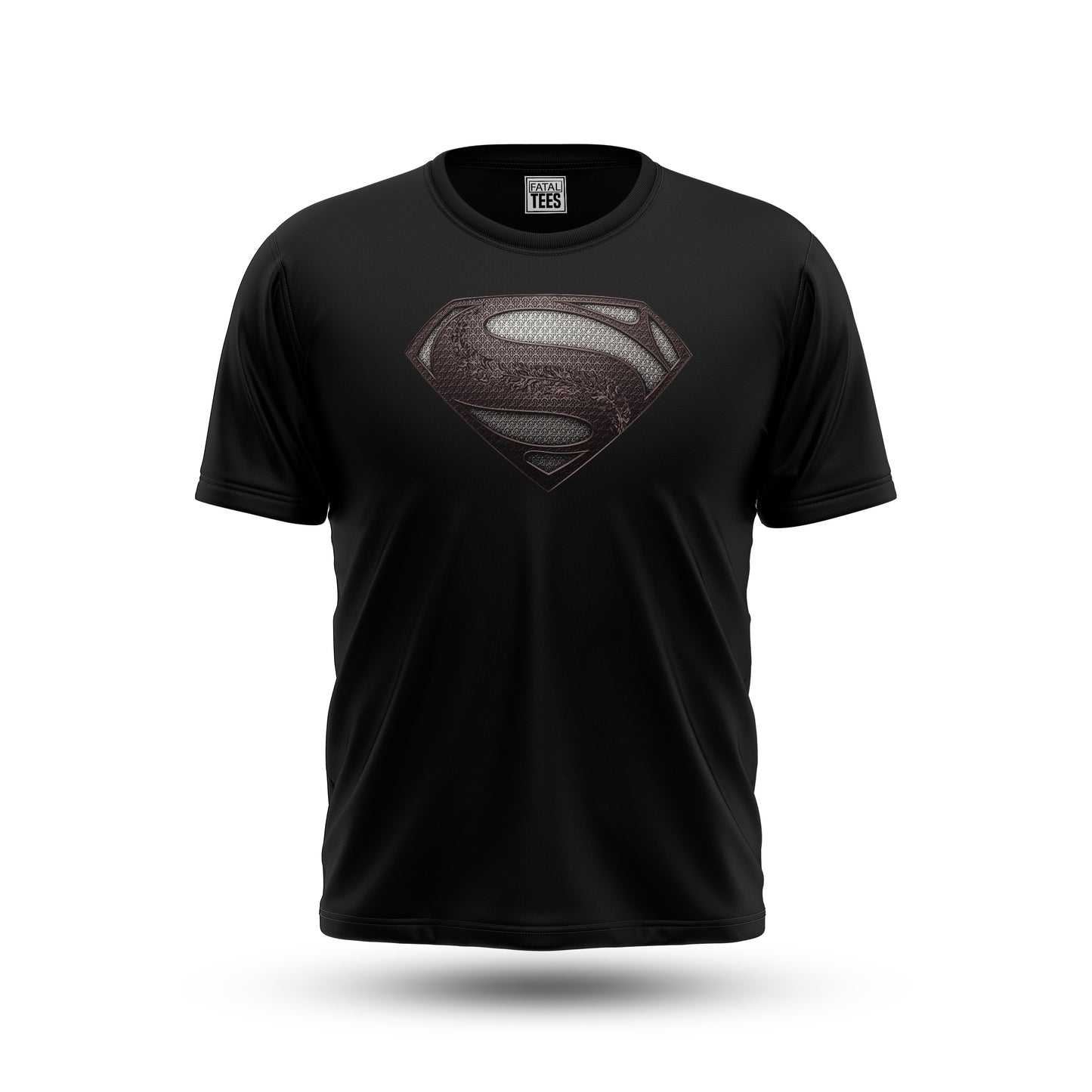 Man of Steel Black Tee Fatal Tees