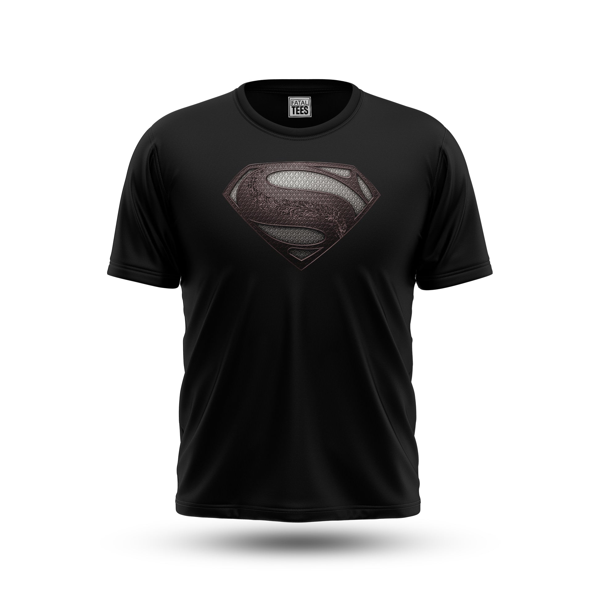 Man of Steel Black Tee Fatal Tees