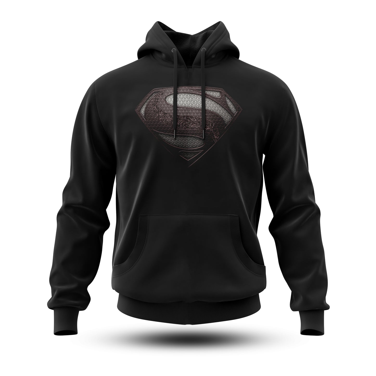 Man of Steel Black Hoodie Fatal Tees