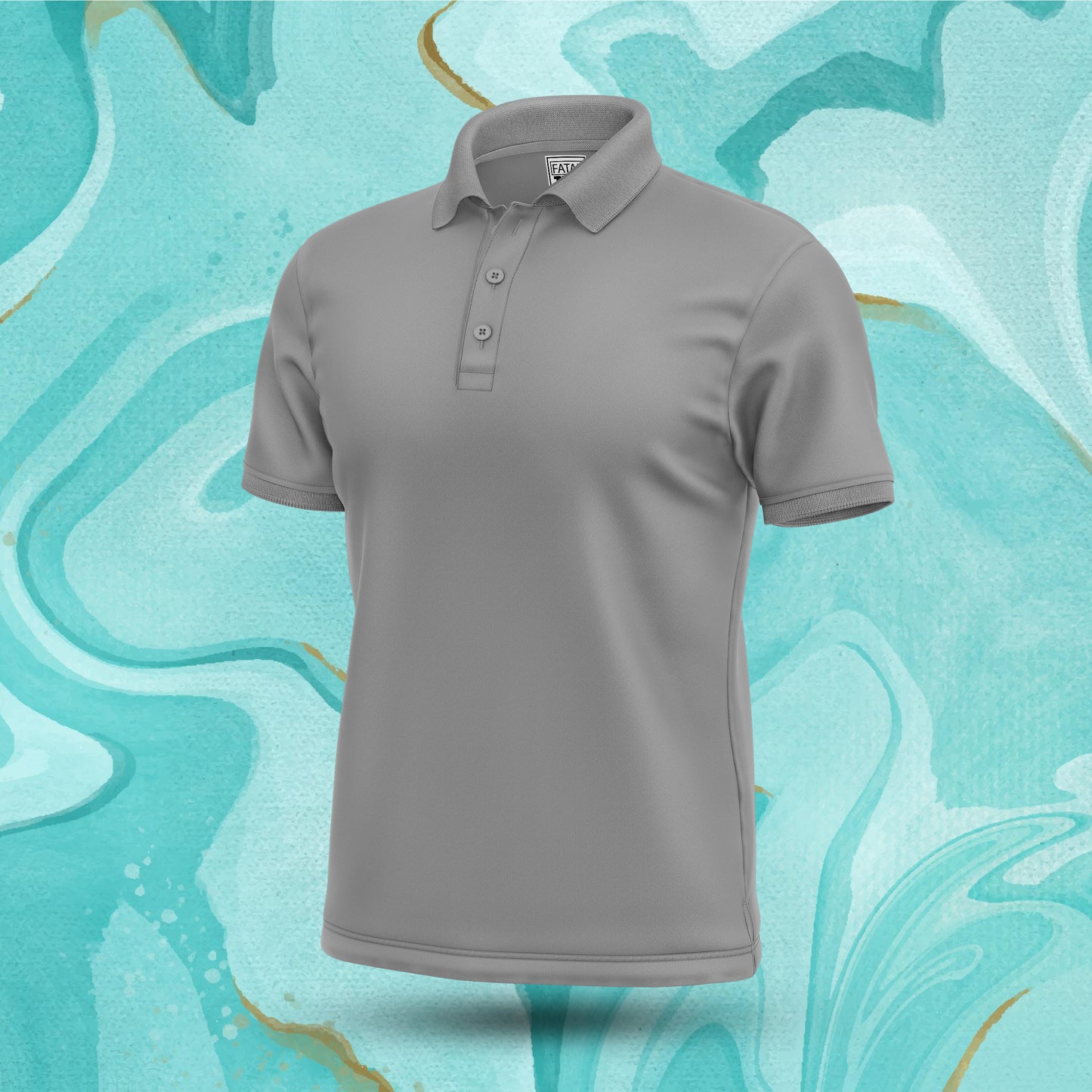 Steel Grey Polo Tee Fatal Tees
