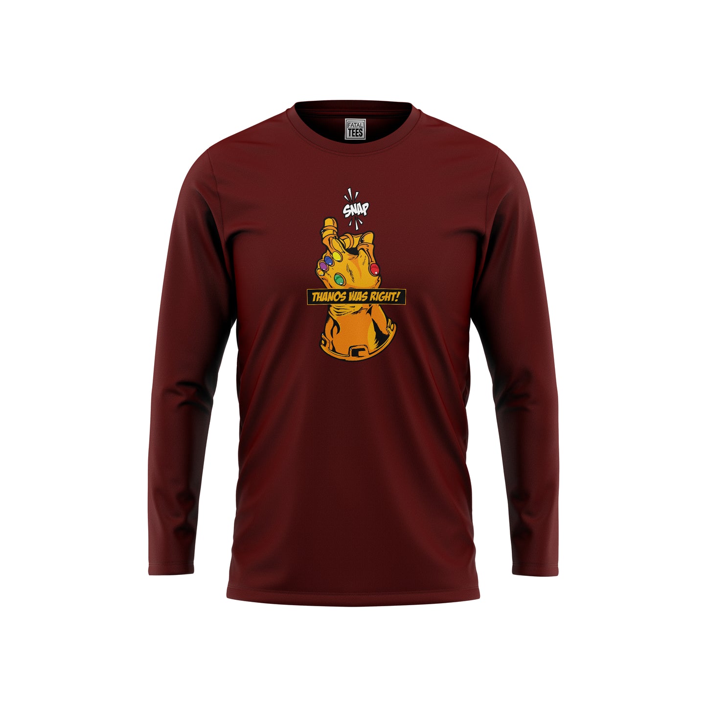 Thanos Was Right Tees Fatal Tees