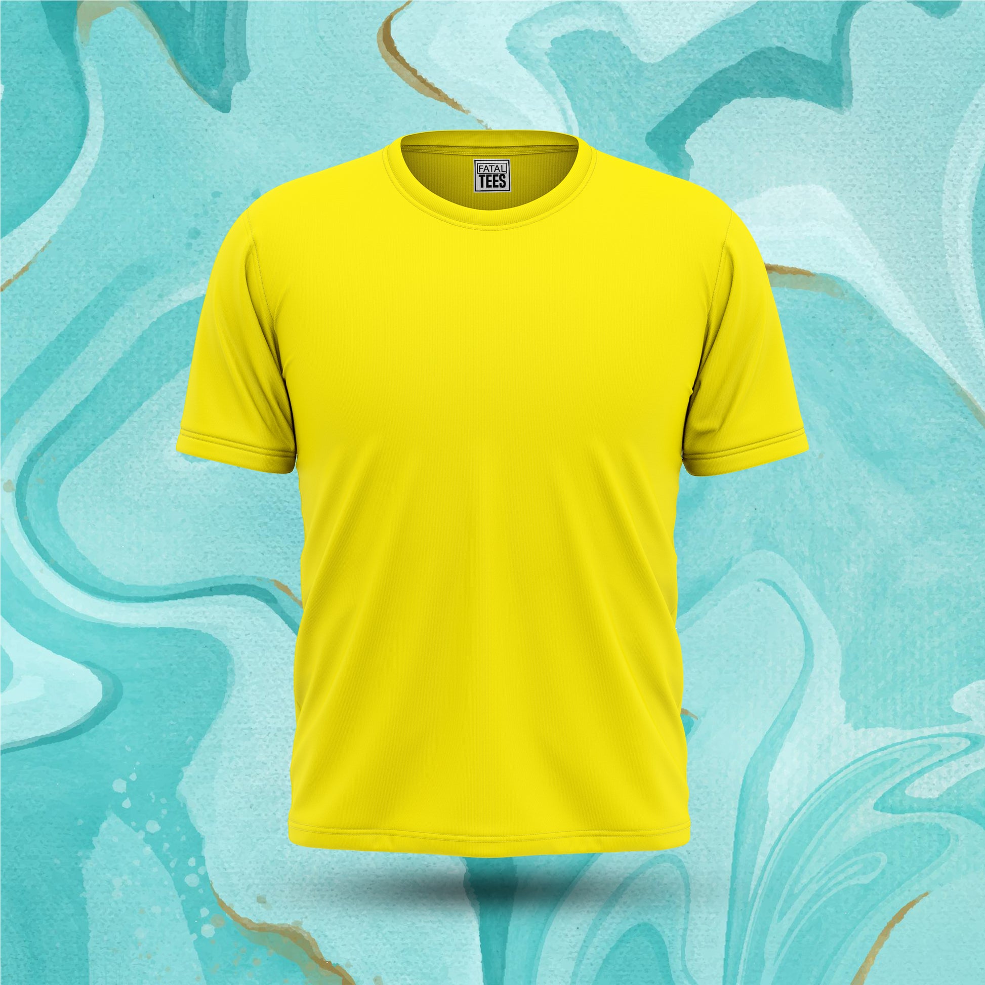 Titanium Yellow Plain Tee Fatal Tees