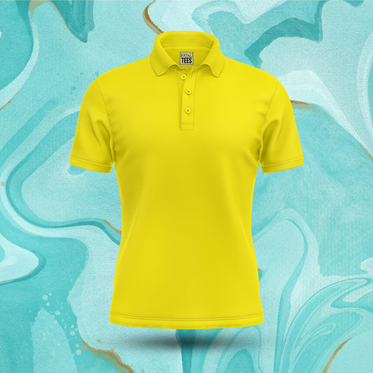Titanium Yellow Polo Tee Fatal Tees