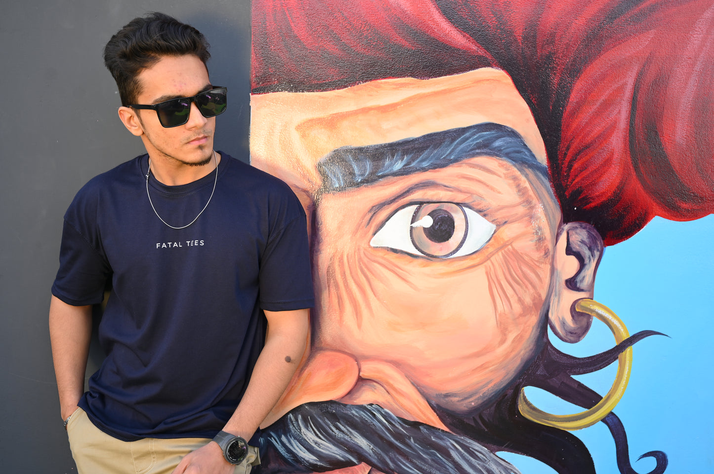 Navy Oversized T-Shirt