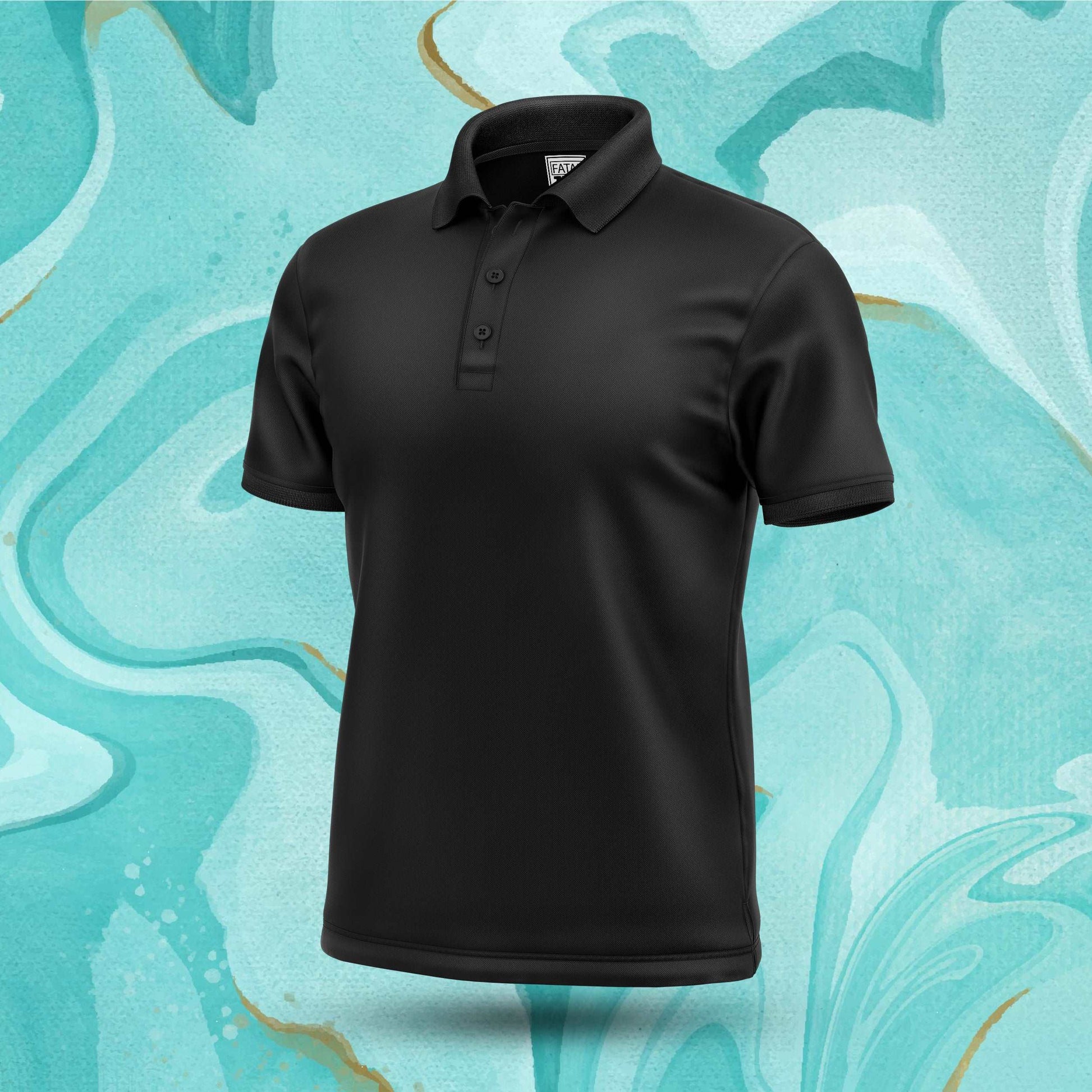 Blazing Black Polo Tee Fatal Tees
