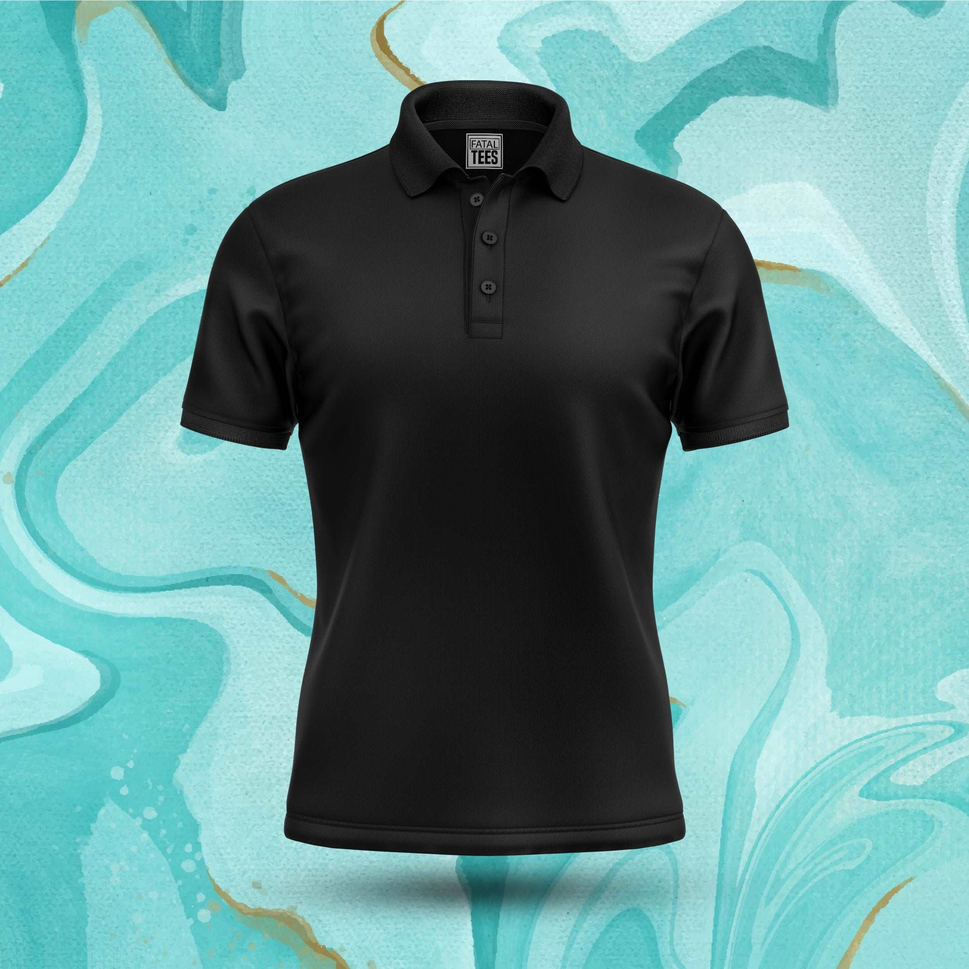 Blazing Black Polo Tee Fatal Tees