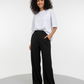 Ladies' Black Baggy Flapper Trousers | Wide Leg High Waisted Pants