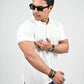 Milky White Polo Tee