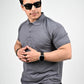 Steel Grey Polo Tee