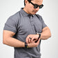 Steel Grey Polo Tee