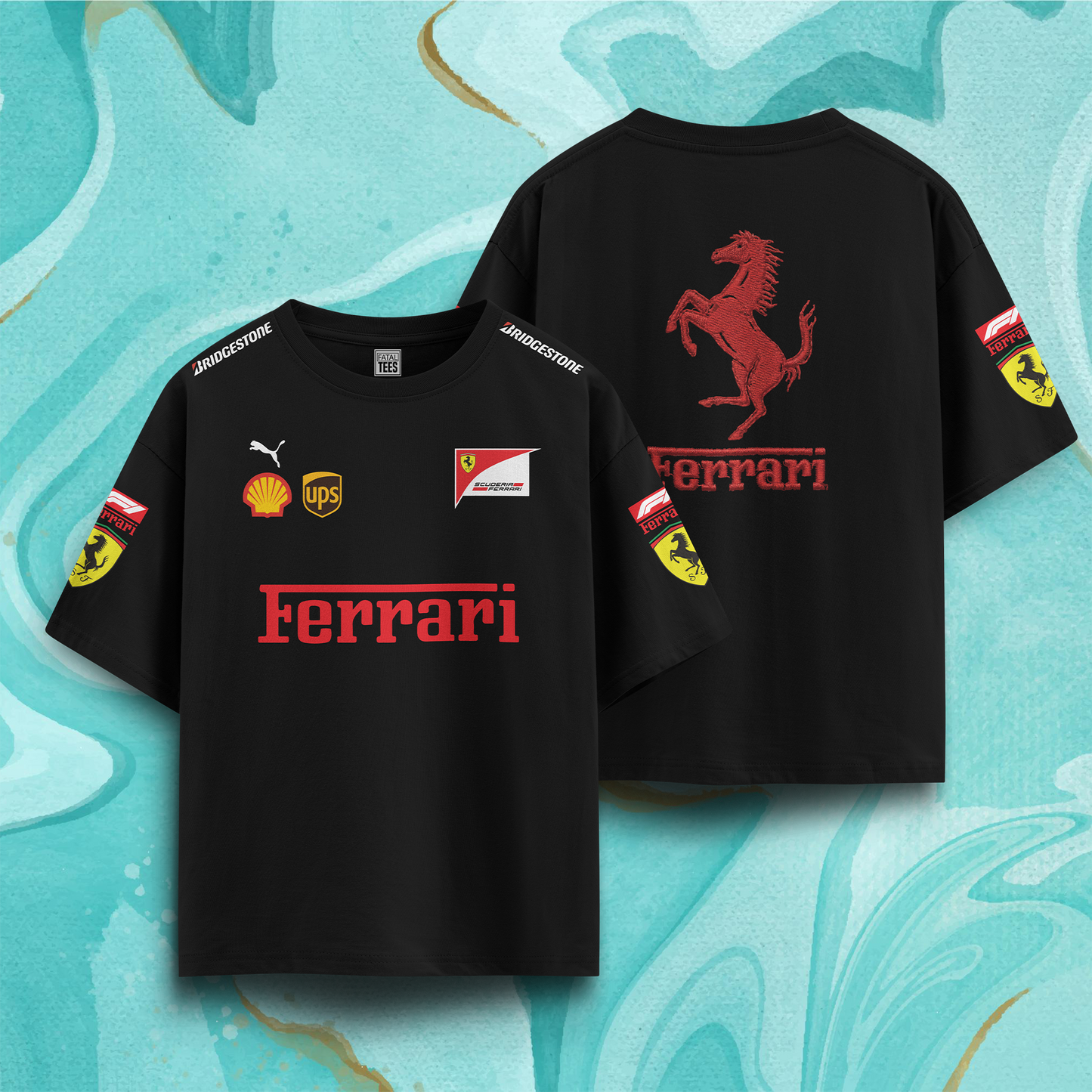 Ferrari F1 Oversize T-Shirt | Fatal Tees Racing Collection