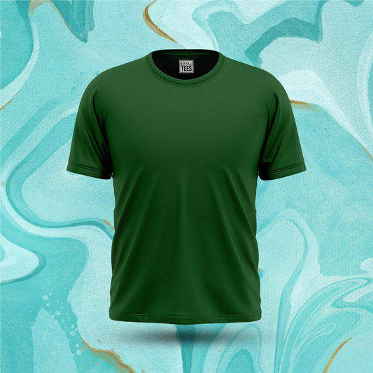 Bottle Green Plain Tee Fatal Tees