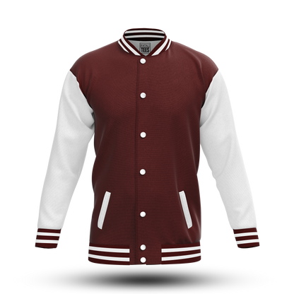Maroon Varsity Jacket for Men & Women | Classic Style