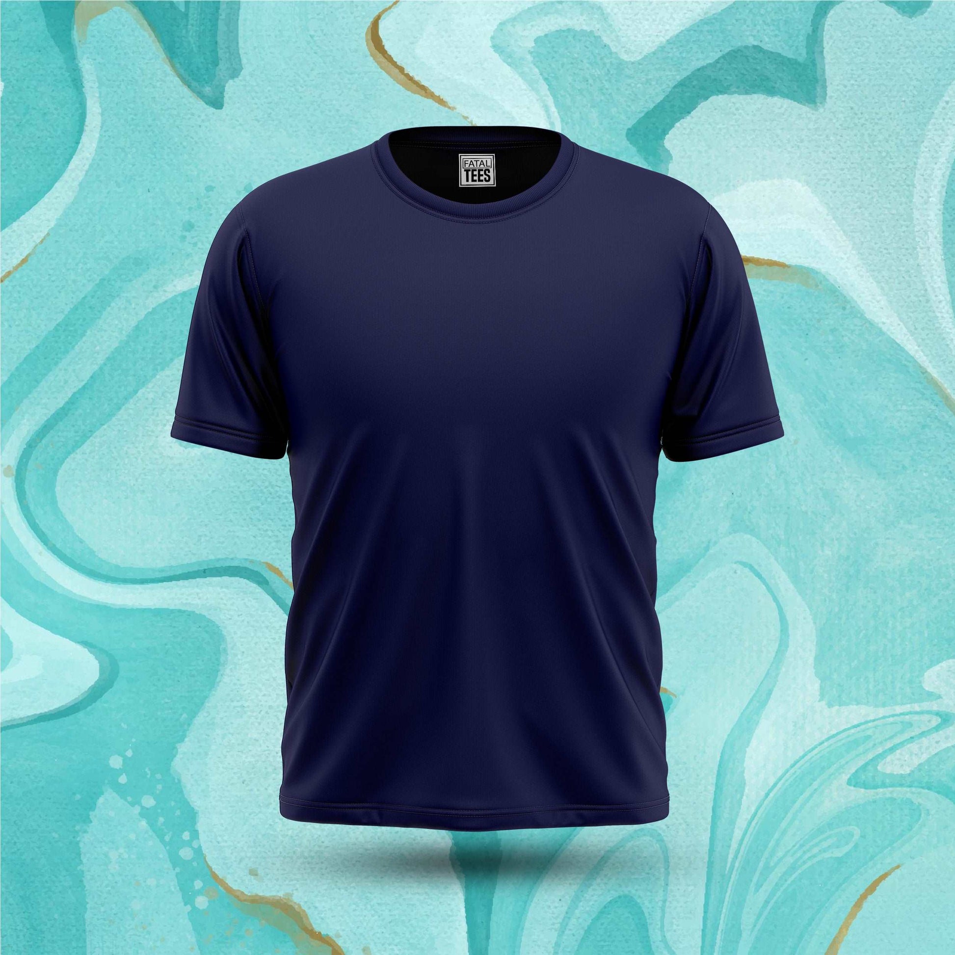 Navy Blue Plain Tee Fatal Tees