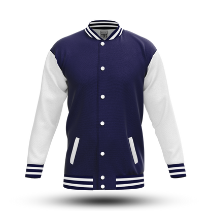 Navy Blue Varsity Jacket for Men & Women | Classic Style