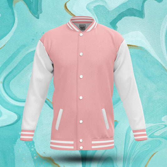 Pink Varsity Jacket for Men & Women | Classic Style