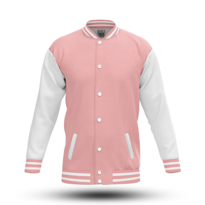 Pink Varsity Jacket for Men & Women | Classic Style