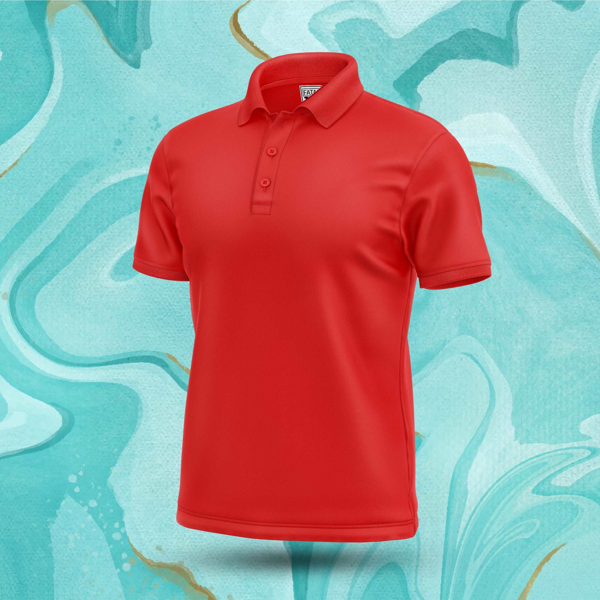 Hot Red Polo Tee Fatal Tees