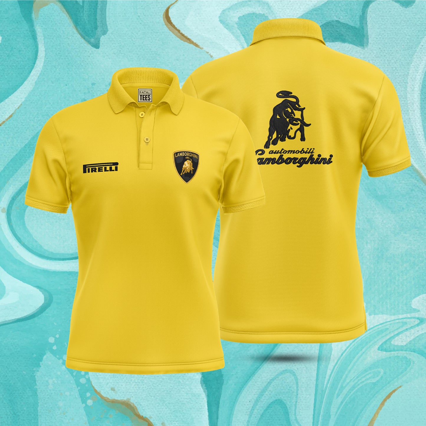 Lamborghini F1 Polo Shirt | Fatal Tees Racing Collection