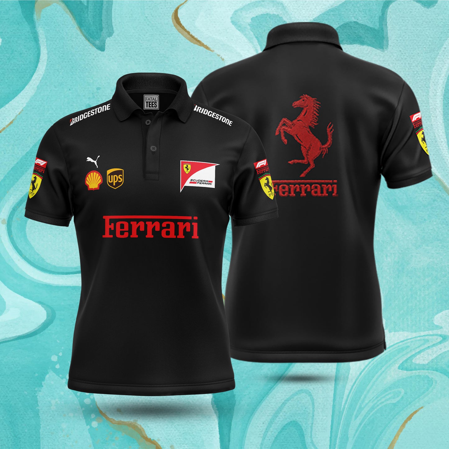 Ferrari F1 Polo Shirt | Fatal Tees Racing Collection