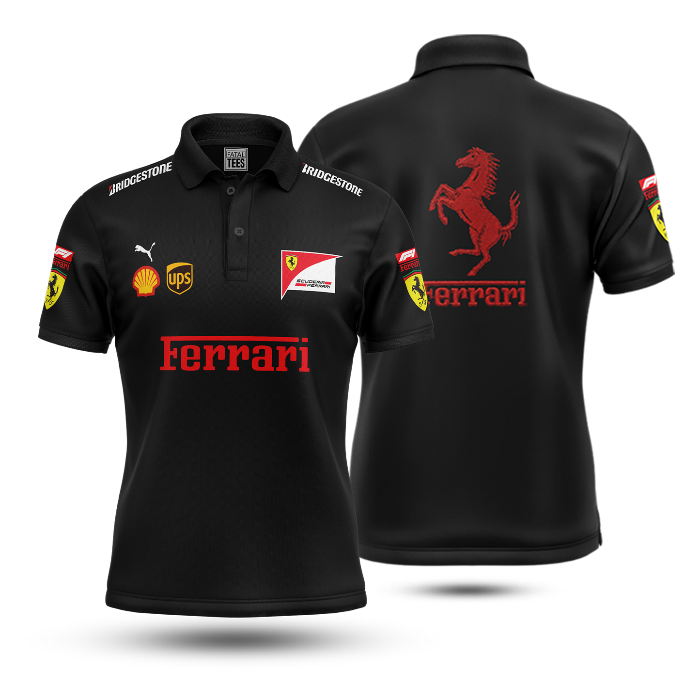 Ferrari F1 Polo Shirt | Fatal Tees Racing Collection