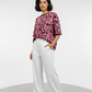 Ladies' White Baggy Flapper Trousers | Wide Leg High Waisted Pants