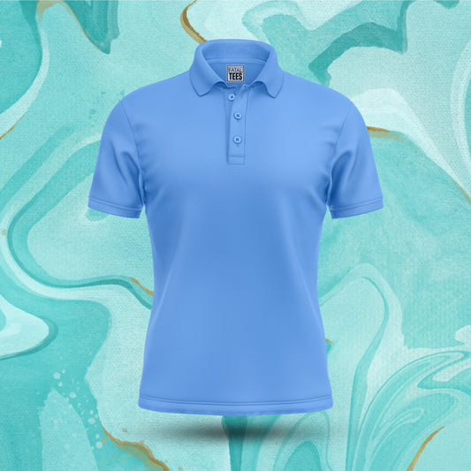 Sky Blue Polo Tee