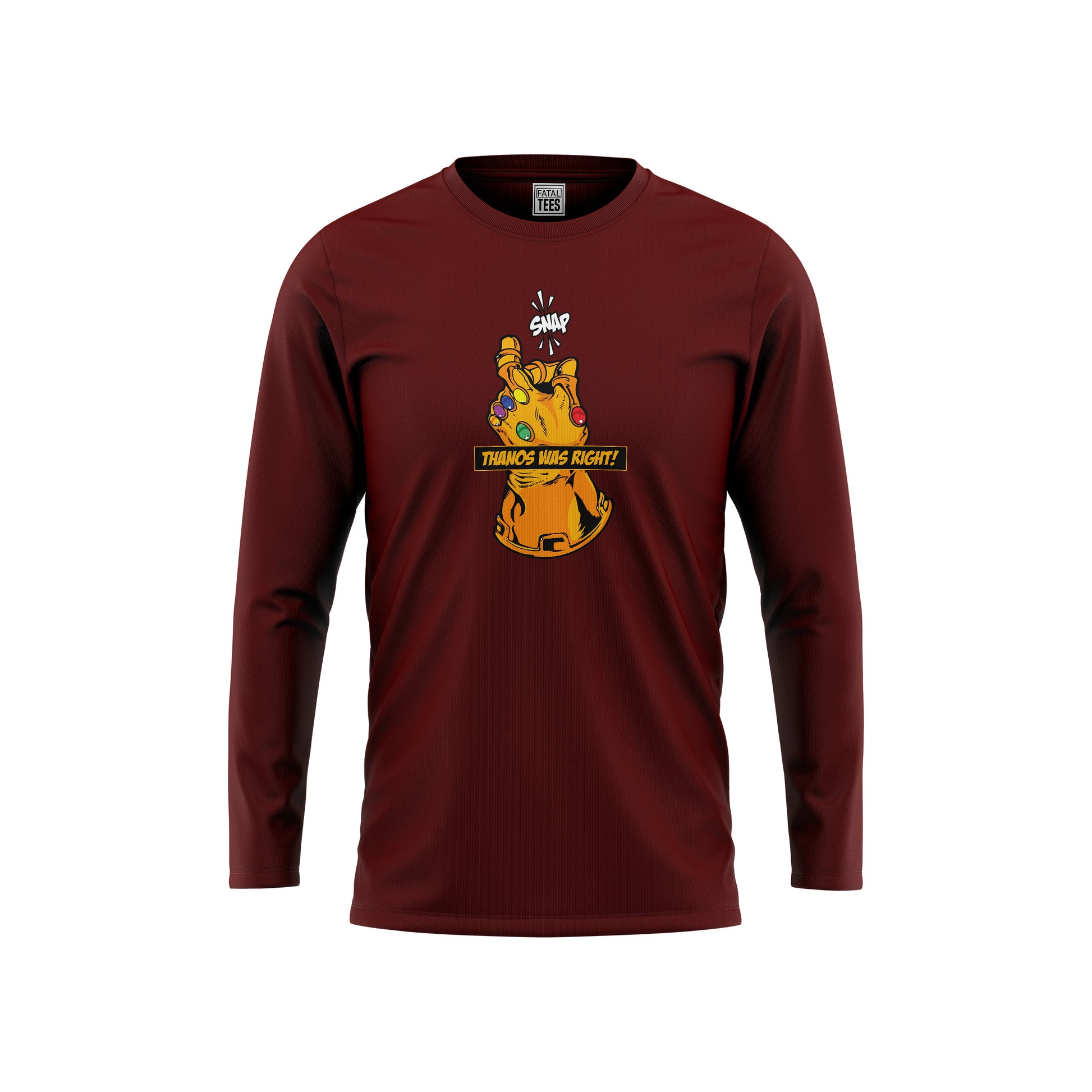 Thanos Was Right Tees Fatal Tees