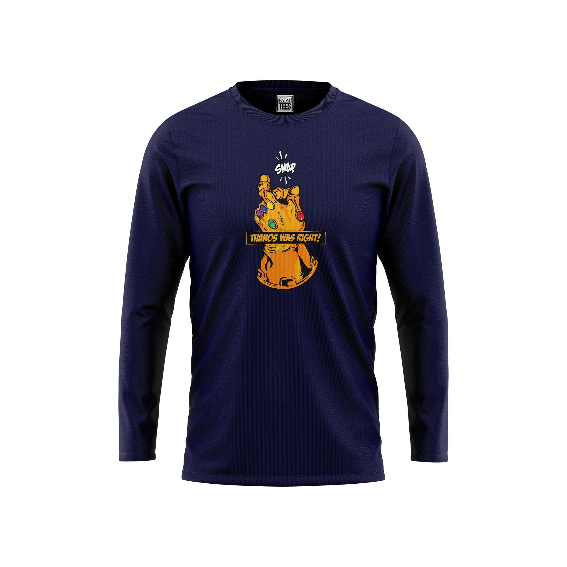 Thanos Was Right Tees Fatal Tees